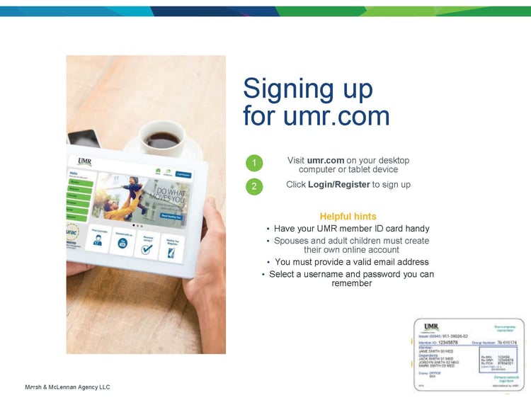 signing up for umr signing up for umr